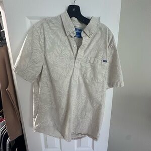 Chubbies Men's Cream Floral Button Down Shirt